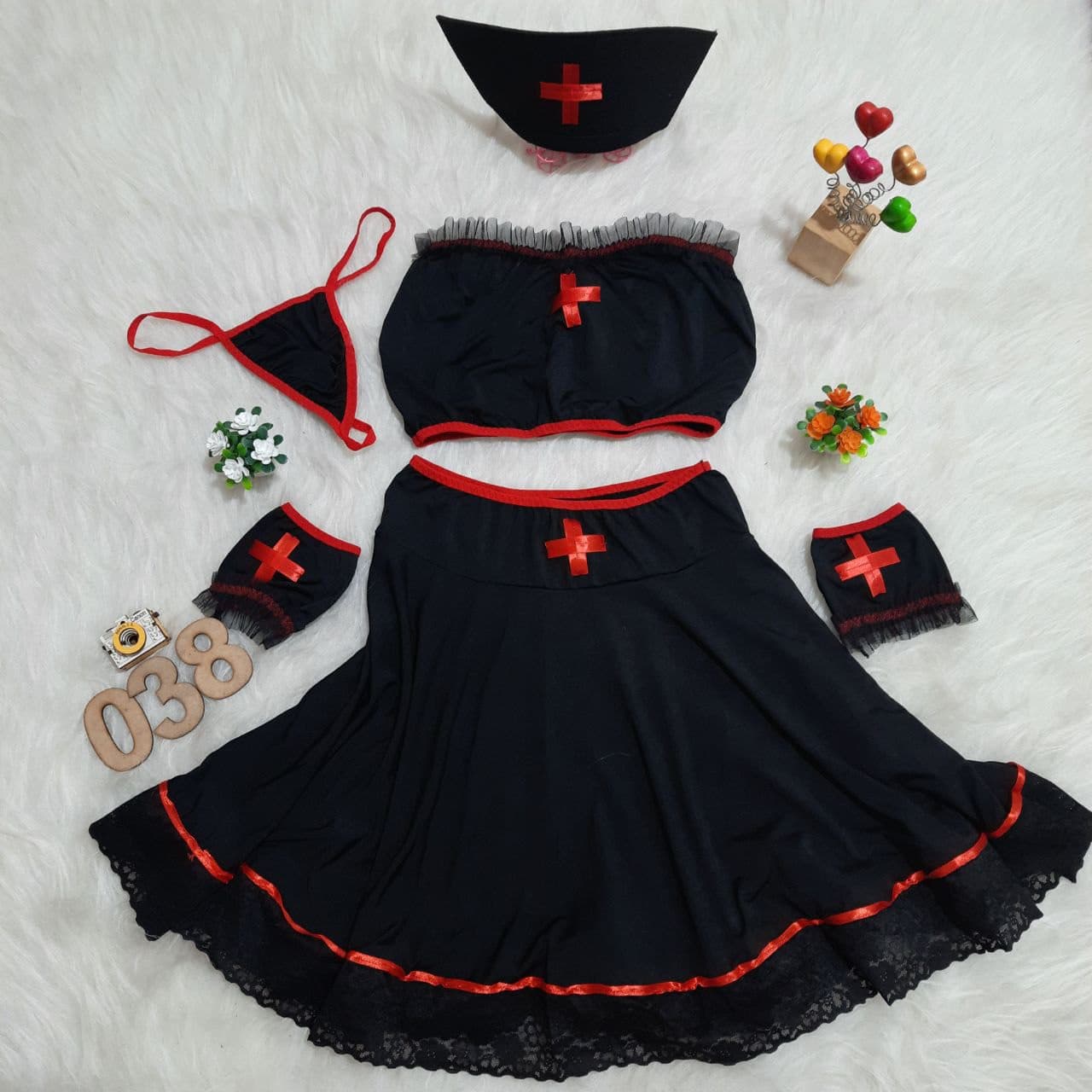 کاستوم پرستاری 5 تکه Valentine کد 038 — تصویر ۲