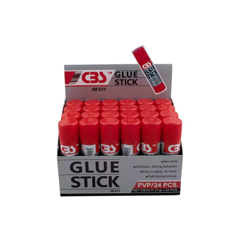 چسب ماتیکی 24 عددی 21 گرم باکیفیت PVC مدل JM821 سی بی اس — تصویر ۲