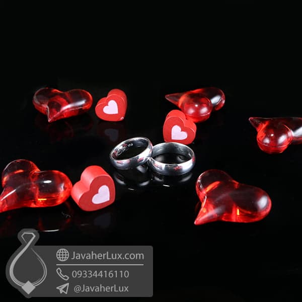 حلقه نقره رینگ ساده پهنای متوسط _ کد : 100537 — تصویر ۴