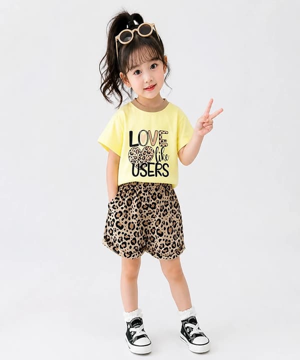 تیشرت شلوارک LOVE کد:103261