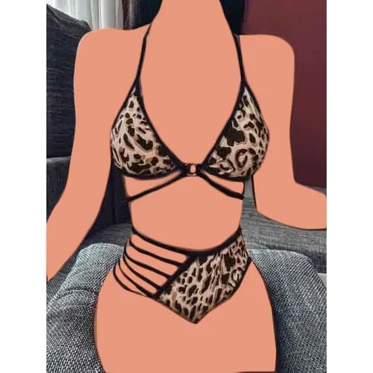 ست شورت و سوتین پلنگی MNG کد 2160008 (38تا42) — تصویر ۳