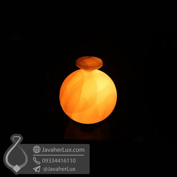 آباژور سنگ نمک هالیت تراش گوی _ کد : 400431