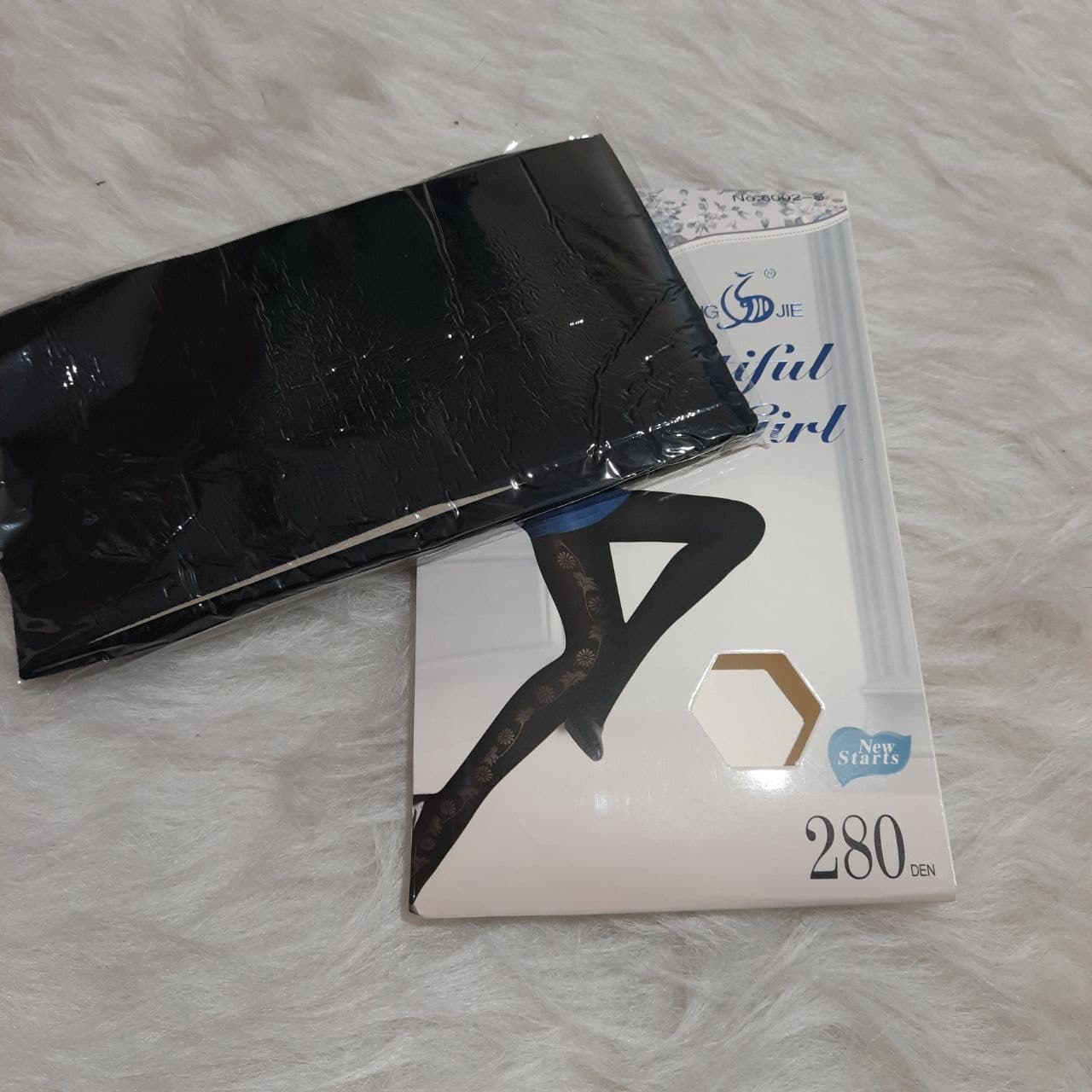 جوراب شلواری فانتزی نقش دار کد 8002s — تصویر ۲