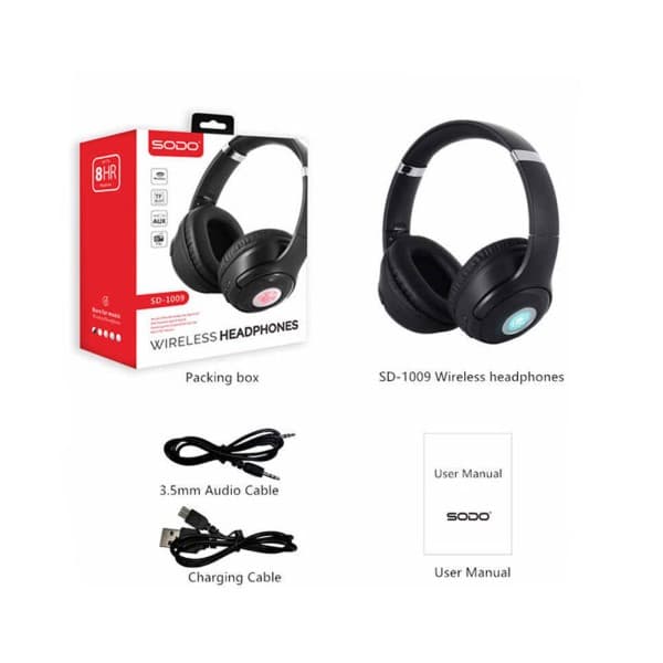 هدست بی سیم سودو مدل Sodo SD-1009 — تصویر ۳