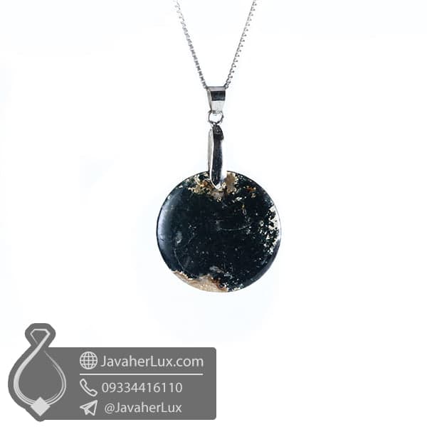 گردنبند سنگ عقیق خزه ای مدل زادشم _ کد : 400417 — تصویر ۲