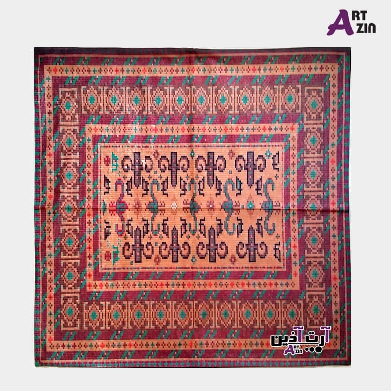 رومیزی مخمل پورشه سنتی جدید 90 سانتی کد: 32 – 607