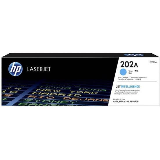 کارتریج آبی HP 202A HP 202A Blue Toner Cartridges