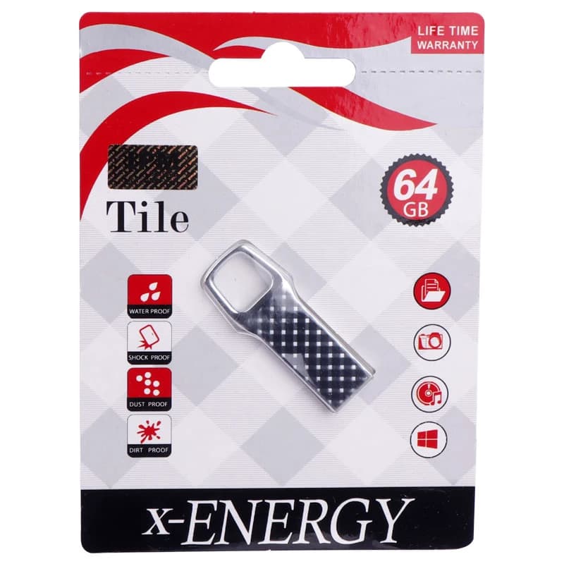 فلش 64 گیگ ایکس انرژی X-Energy Tile USB 3.2