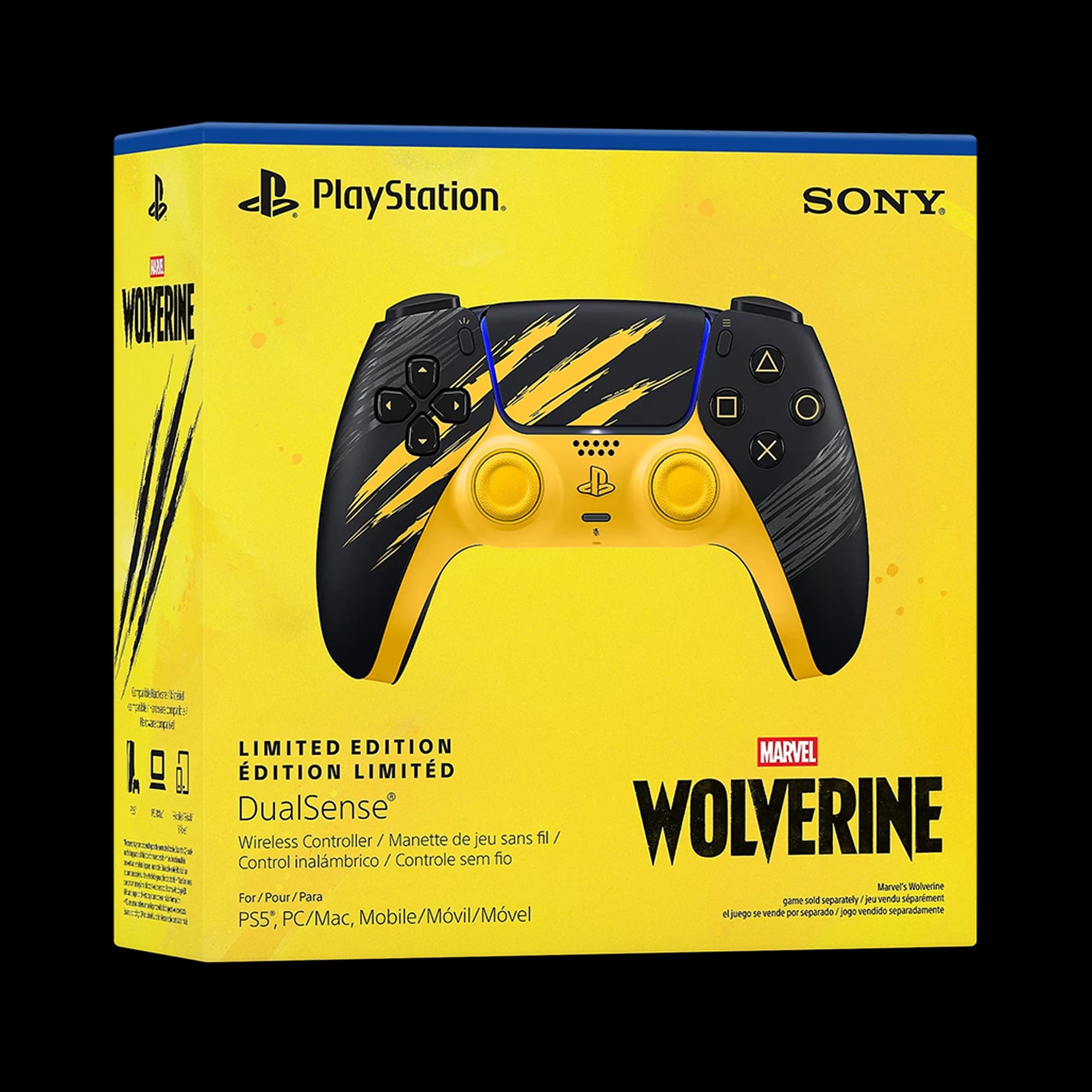 دسته DualSense PS5 Marvel’s Wolverine Battle Yellow Limited Edition — تصویر ۶