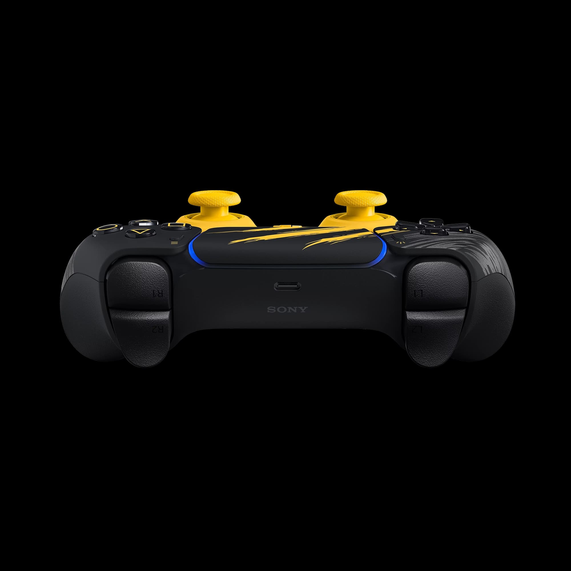 دسته DualSense PS5 Marvel’s Wolverine Battle Yellow Limited Edition — تصویر ۳