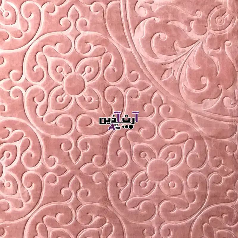 پتو دخترانه گلبافت یک نفره برتر مدل برجسته و رنگ کالباسی سایز 160×220 سانتی متر کد : 3 – 648 — تصویر ۳
