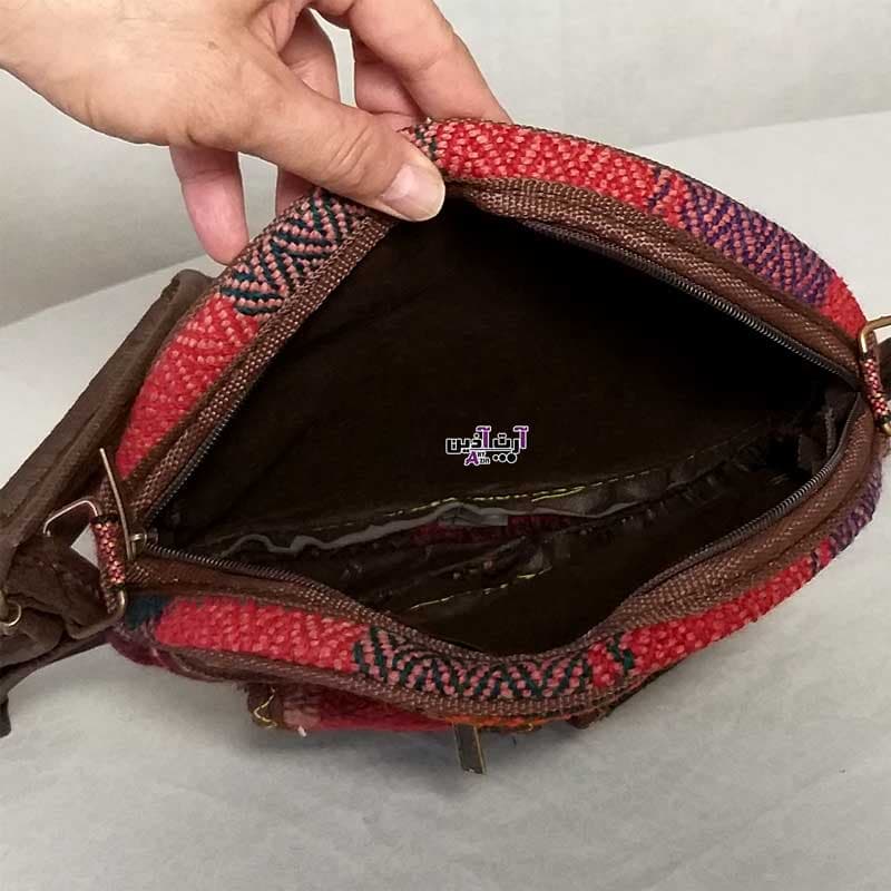 کیف دایره سنتی جاجیم کوچک دخترانه و زنانه شیک – کد : 2 – 526 — تصویر ۲