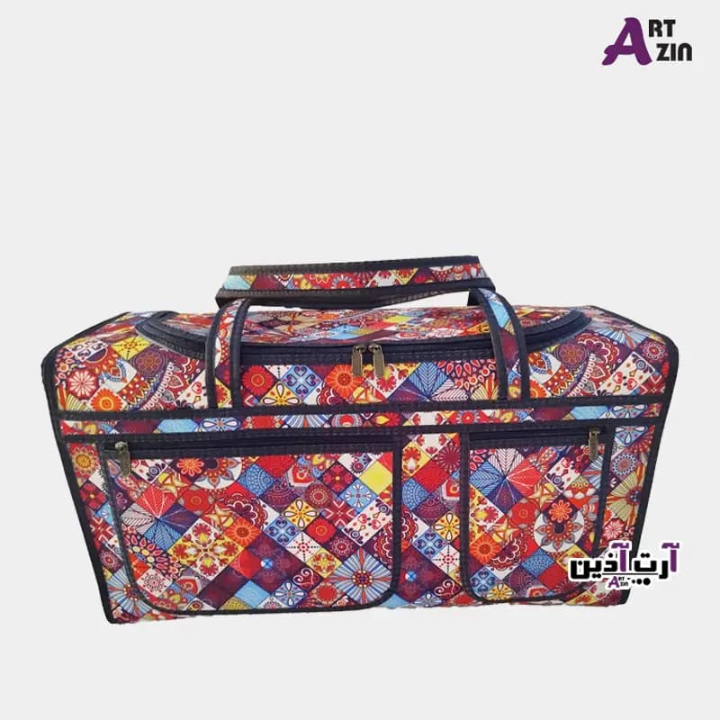 ساک سنتی یزد کیف مسافرتی بزرگ پارچه کرپ کد : 31 – 507