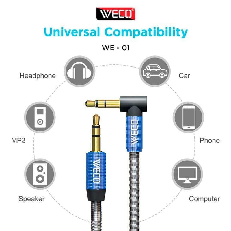 کابل AUX فلزی ویکو مدل WE-01 — تصویر ۵