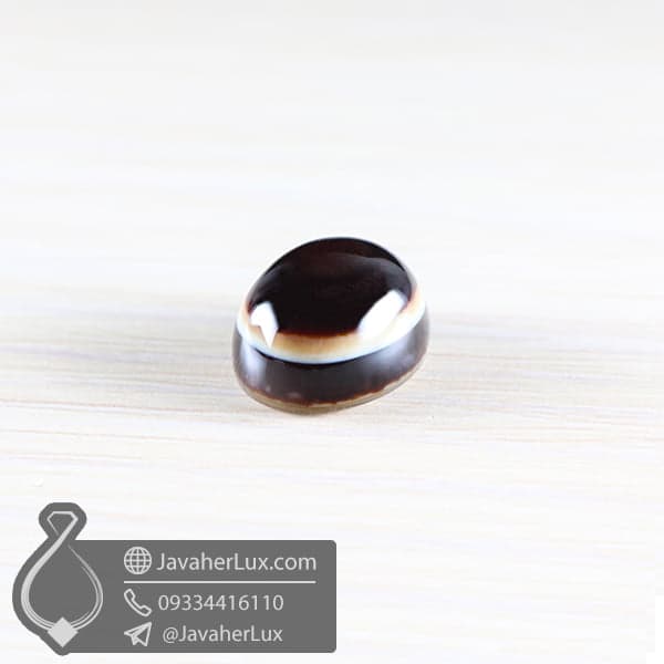 نگین عقیق سه پوسته مدل رامیاد _ کد : 400389