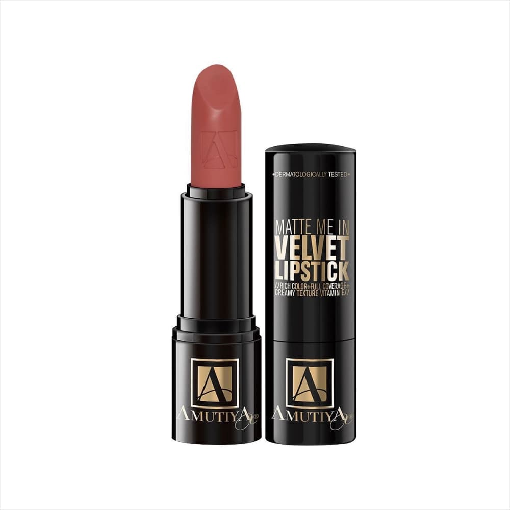 آموتیا گلد رژ لب جامد مات Amoutia Gold Matte Lipstick LV 106