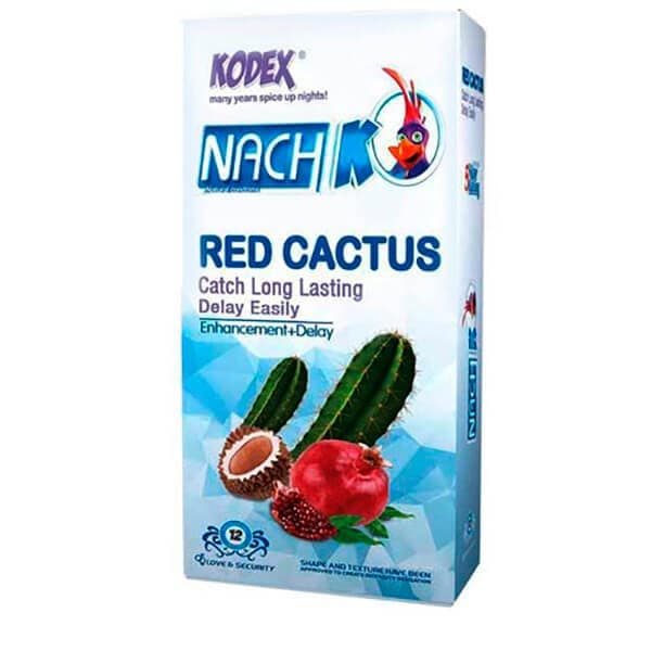 کاندوم ناچ کدکس مدل Red Cactus بسته 12 عددی
