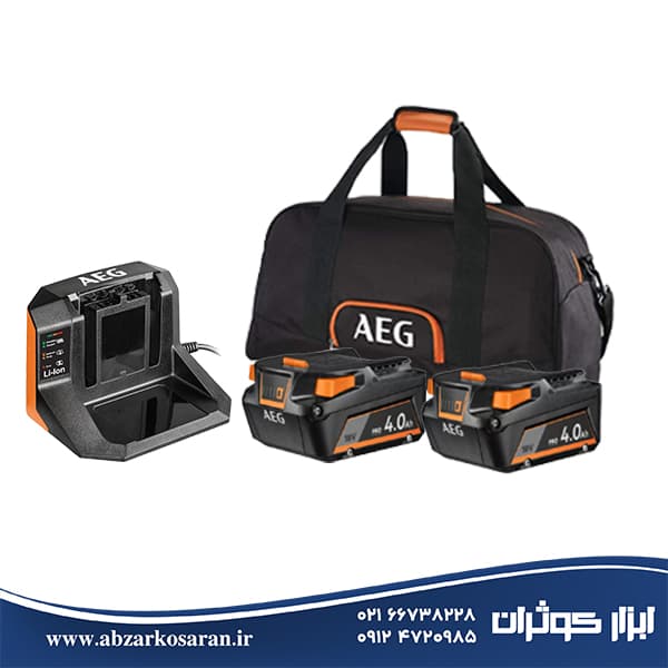 ست باتری و شارژر آاگ AEG مدل SETLL1840SLK1 — تصویر ۲