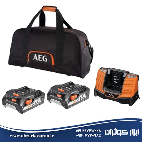 ست باتری و شارژر آاگ AEG مدل SETLL1820BL