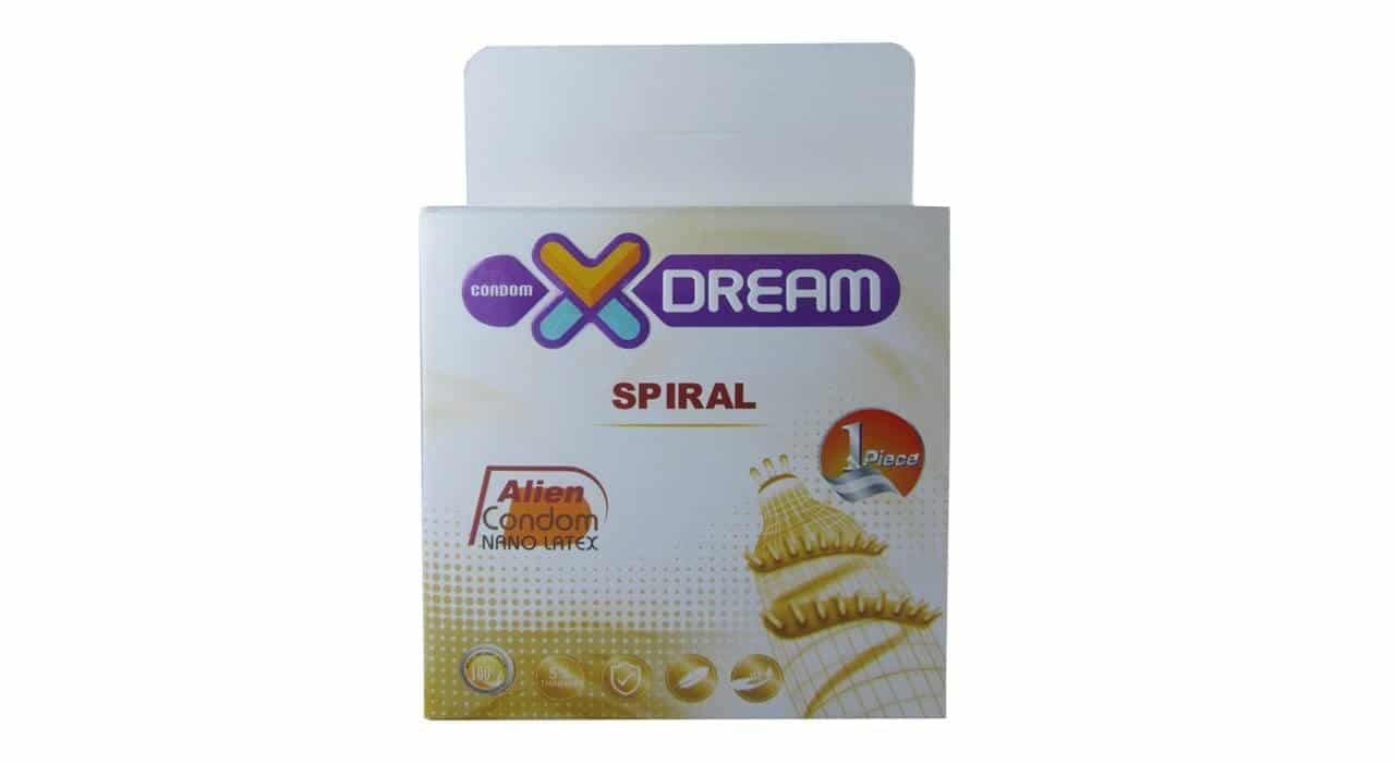کاندوم فضایی X DREAM مدل چرخشی Spiral