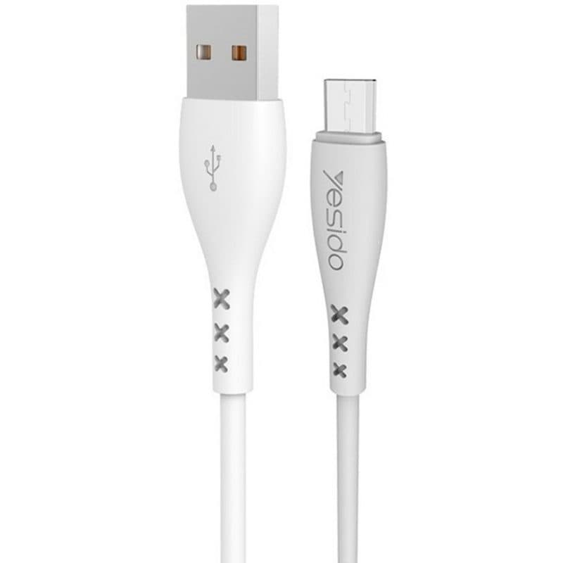 کابل شارژ سیلیکونی USB به MicroUSB یسیدو مدل CA26