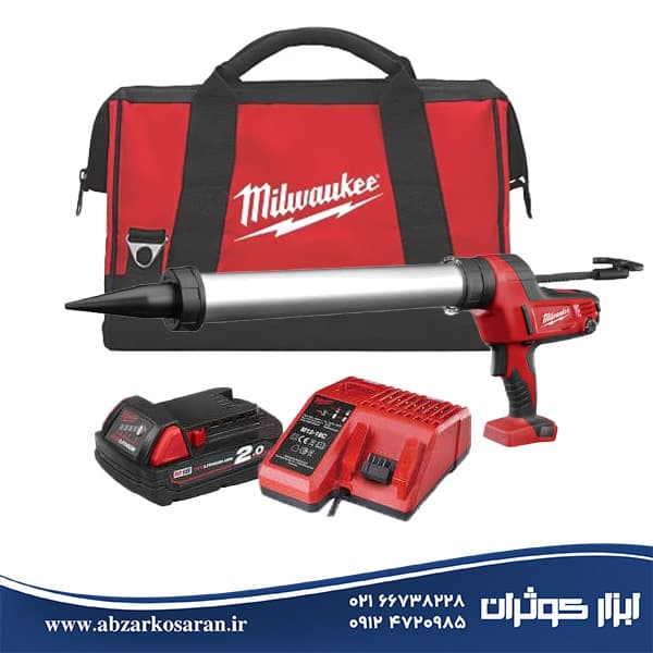 چسب زن شارژی 18 ولت میلواکی Milwaukee مدل C18PCG-600A-201B