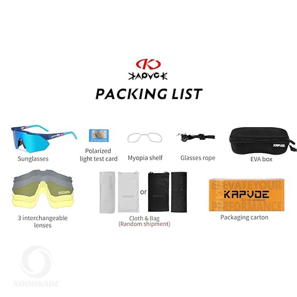عینک KAPVOE TK9027 01 لنز آبی فریم آبی سرمه ای — تصویر ۵