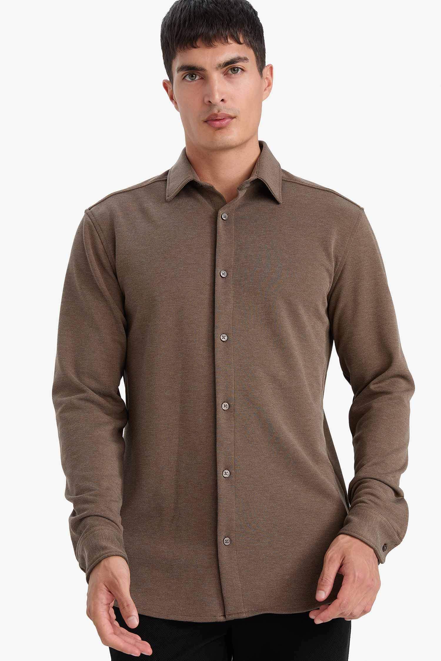 پیراهن آستین بلند مردانه دفکتو
