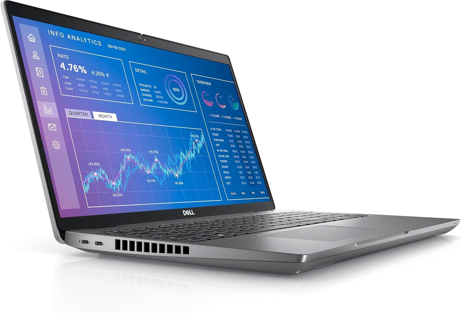 لپ تاپ دل نسل دوازده DELL PRECISION 3571 | i5 12600 H | 16 DDR4 | 512 SSD| 4GB NVIDIA T600 | 15.6 FHD — تصویر ۲