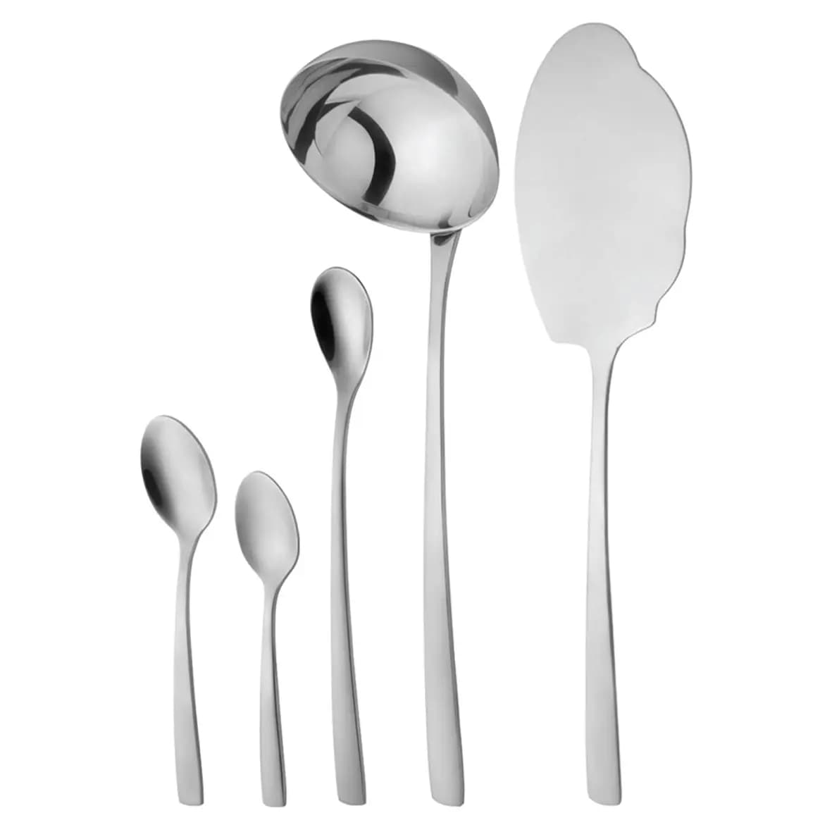 سرویس قاشق چنگال 57 پارچه فلورانس استیل براق جعبه کادویی ناب استیل — تصویر ۵