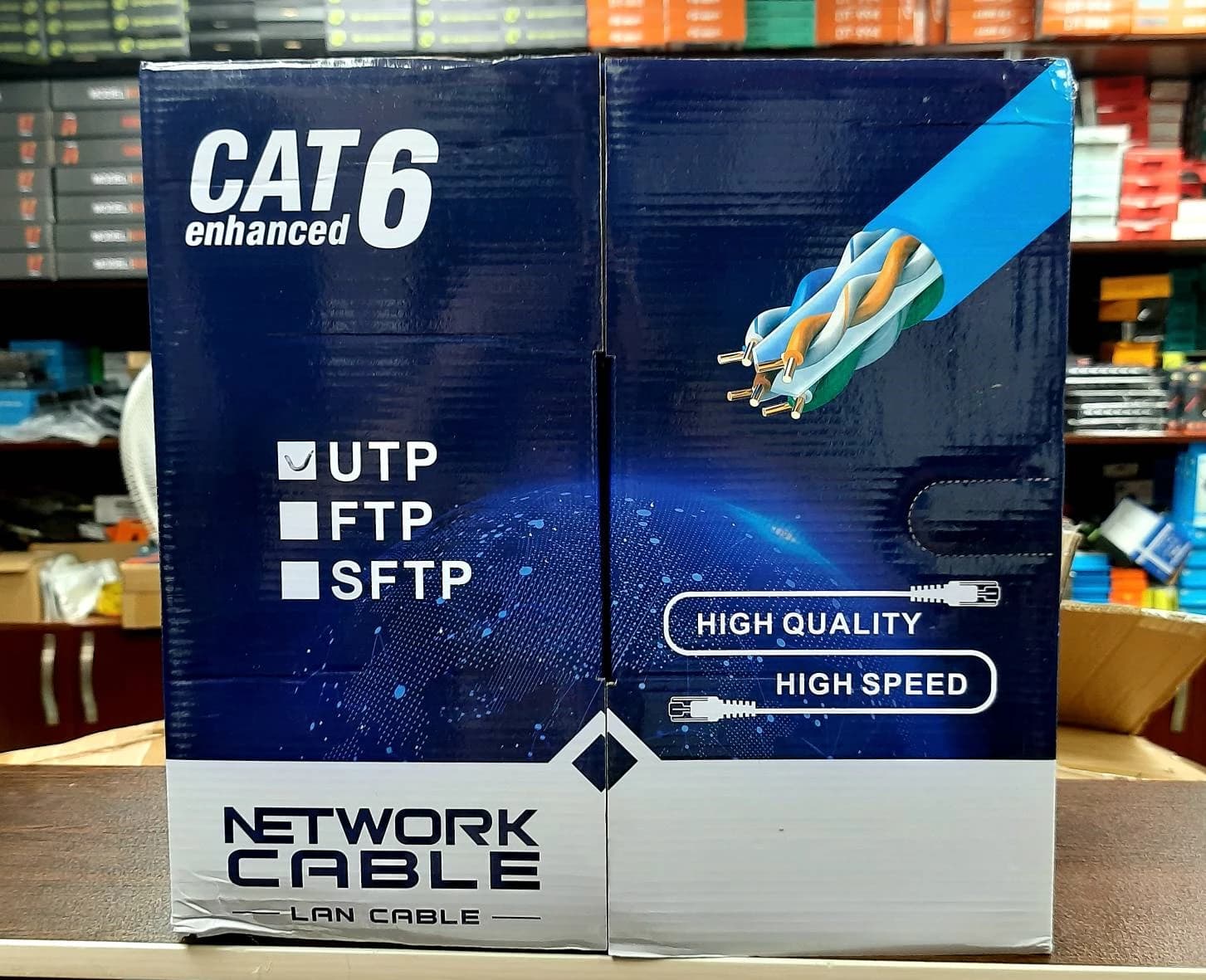کابل شبکه 305 متری از نوع Cat6 UTP cca — تصویر ۲
