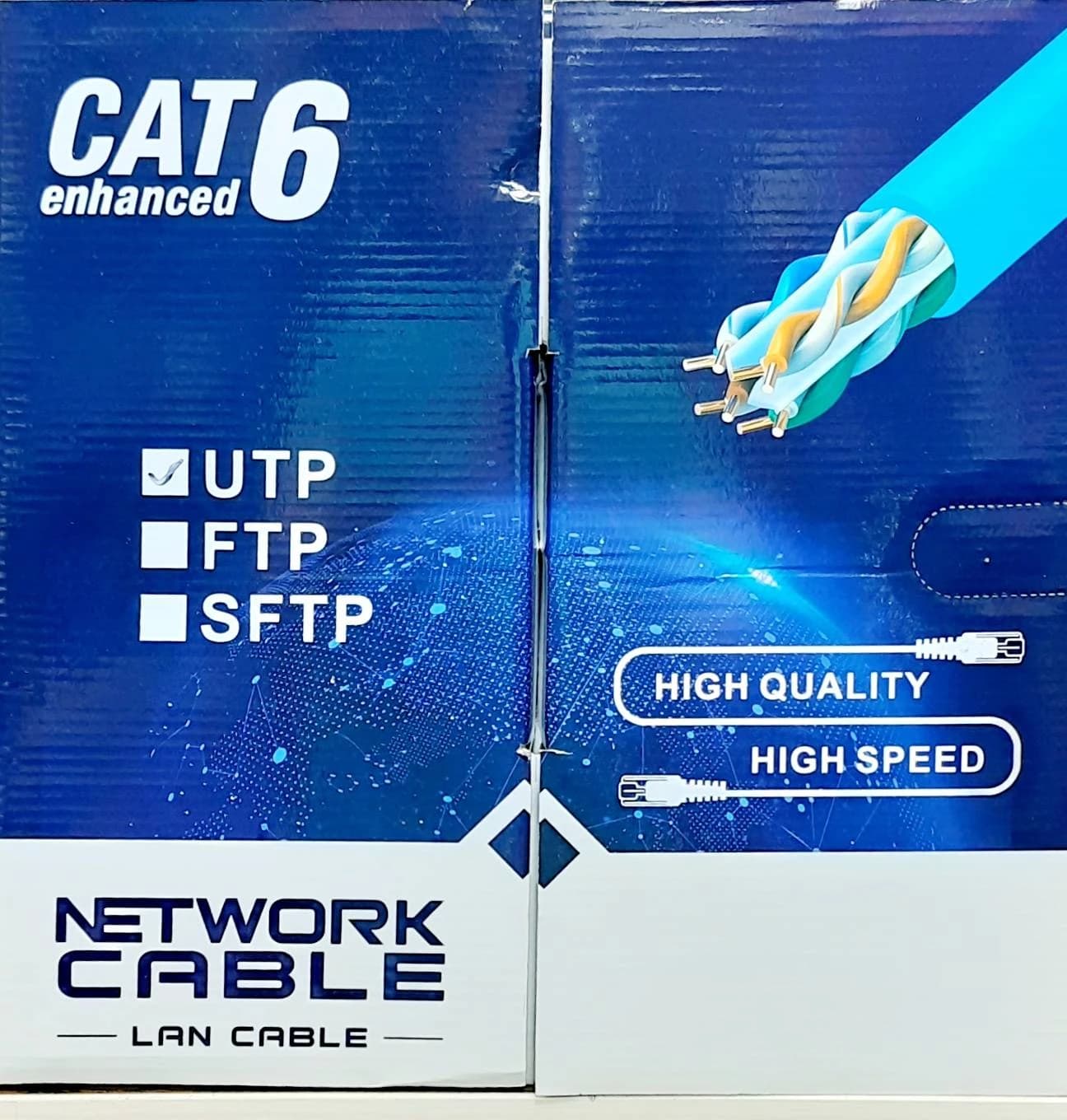 کابل شبکه 305 متری از نوع Cat6 UTP cca — تصویر ۴