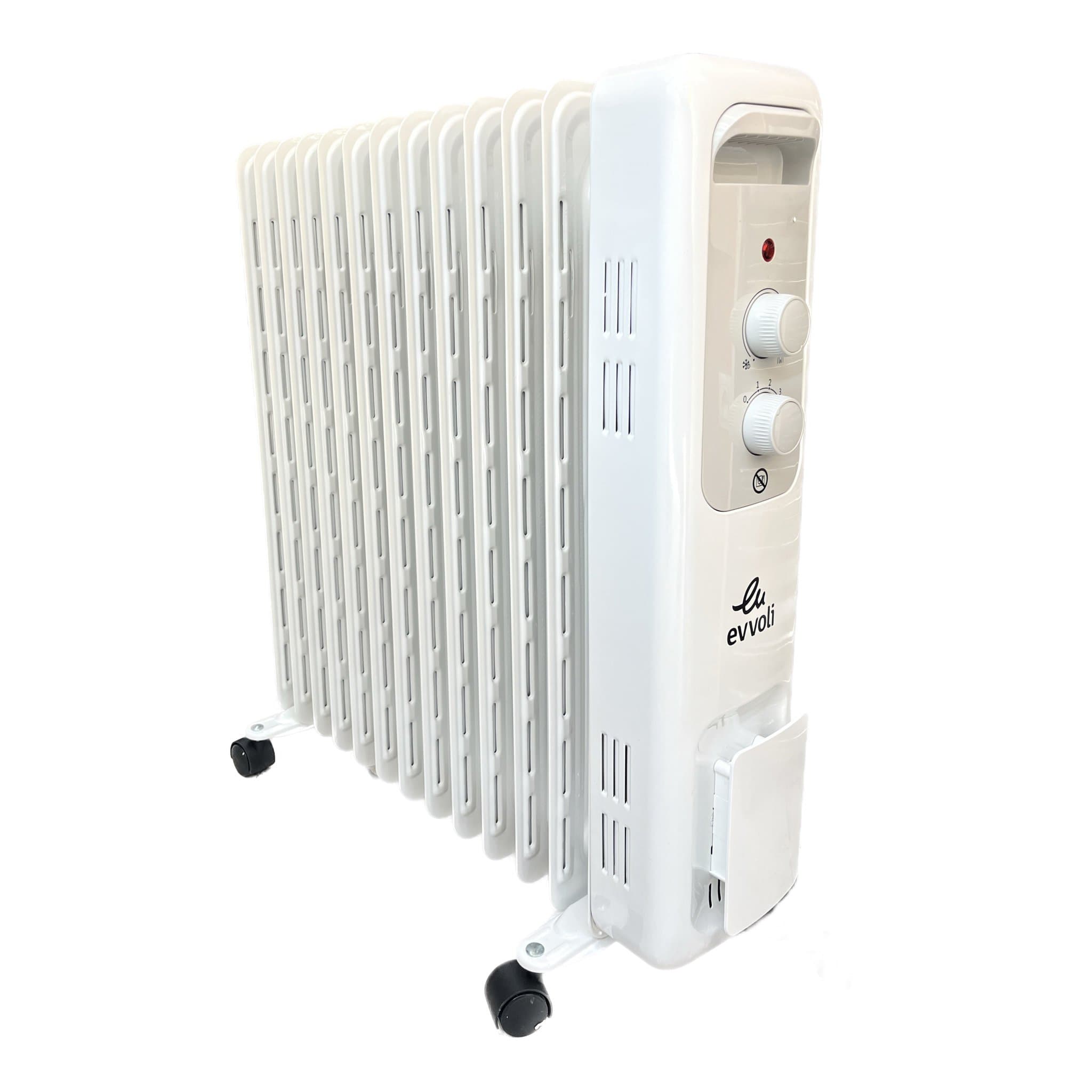 شوفاژ برقی 13 پره ایوولی EVOH-13MW بدون فن سفید — تصویر ۲