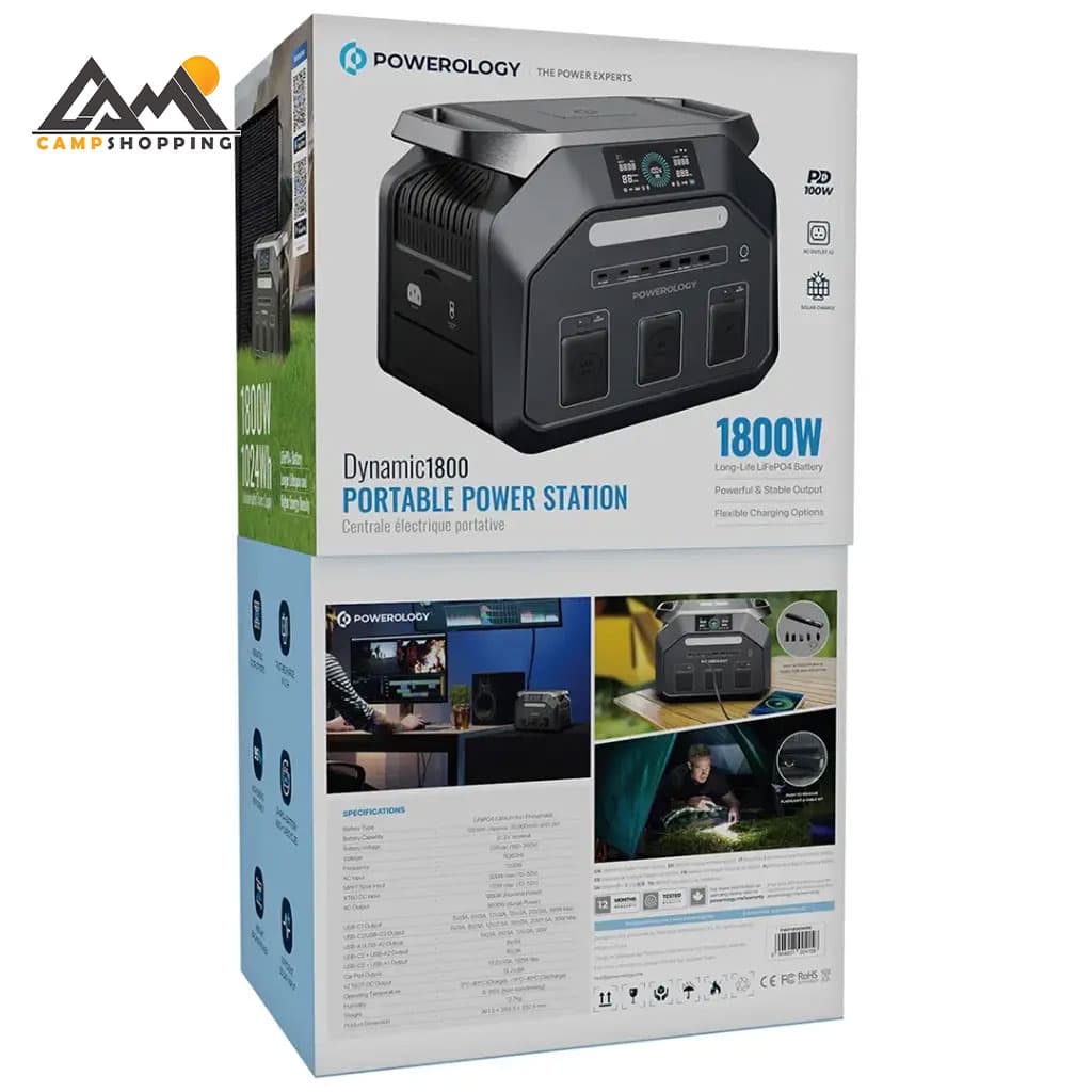 پاورژنراتور پاورولوجی مدل PWP1800WBK – ظرفیت 1800 وات — تصویر ۲