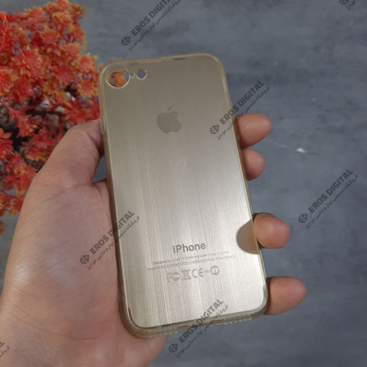 قاب گوشی iPhone 7 / 8 دور شفاف پشت طلقی — تصویر ۲