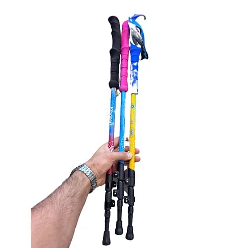 عصای کوهنوردی کلیپس فلزی دسته اسفنجی اکسپوننت Exponent 7075 — تصویر ۳