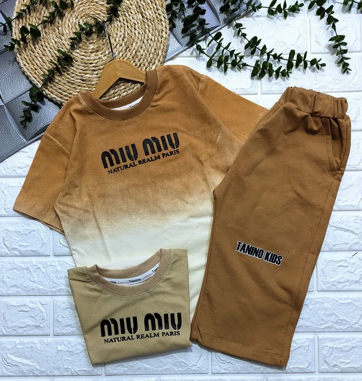 تیشرت و شلوارک اسپرت miu miu