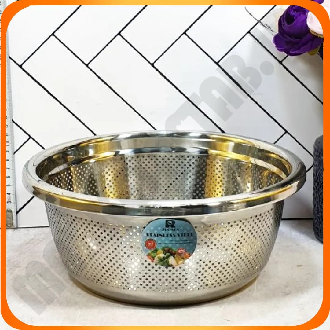 آبکش گرد بدون دسته سایز 28 استیل نگیرL5249 زومبا