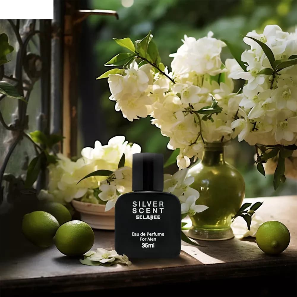 عطر جیبی مردانه اسکلاره مدل Silver Scent با رایحه گرم و تند حجم 35 میلی لیتر — تصویر ۲