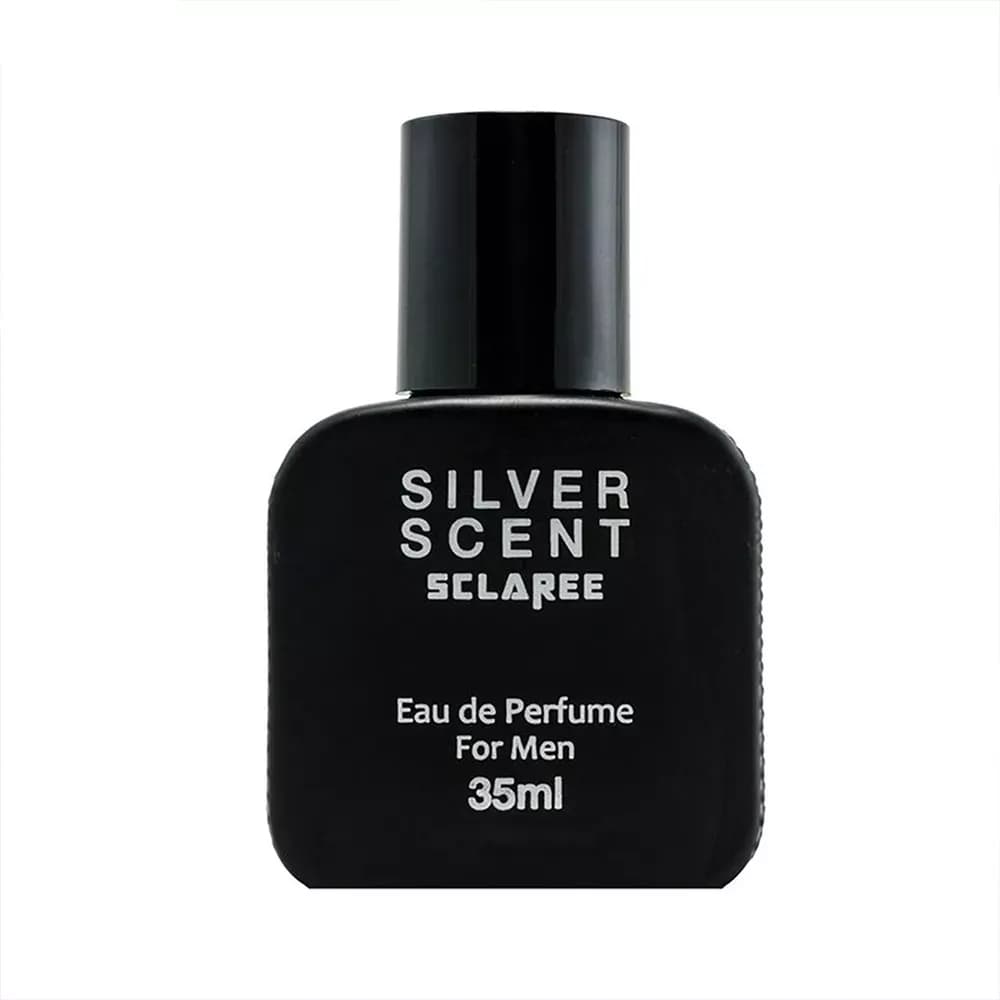 عطر جیبی مردانه اسکلاره مدل Silver Scent با رایحه گرم و تند حجم 35 میلی لیتر
