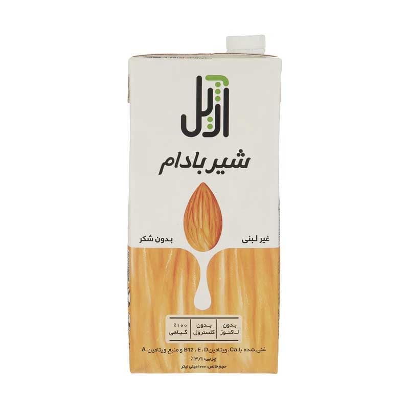 شیر بادام یک لیتری آژیل