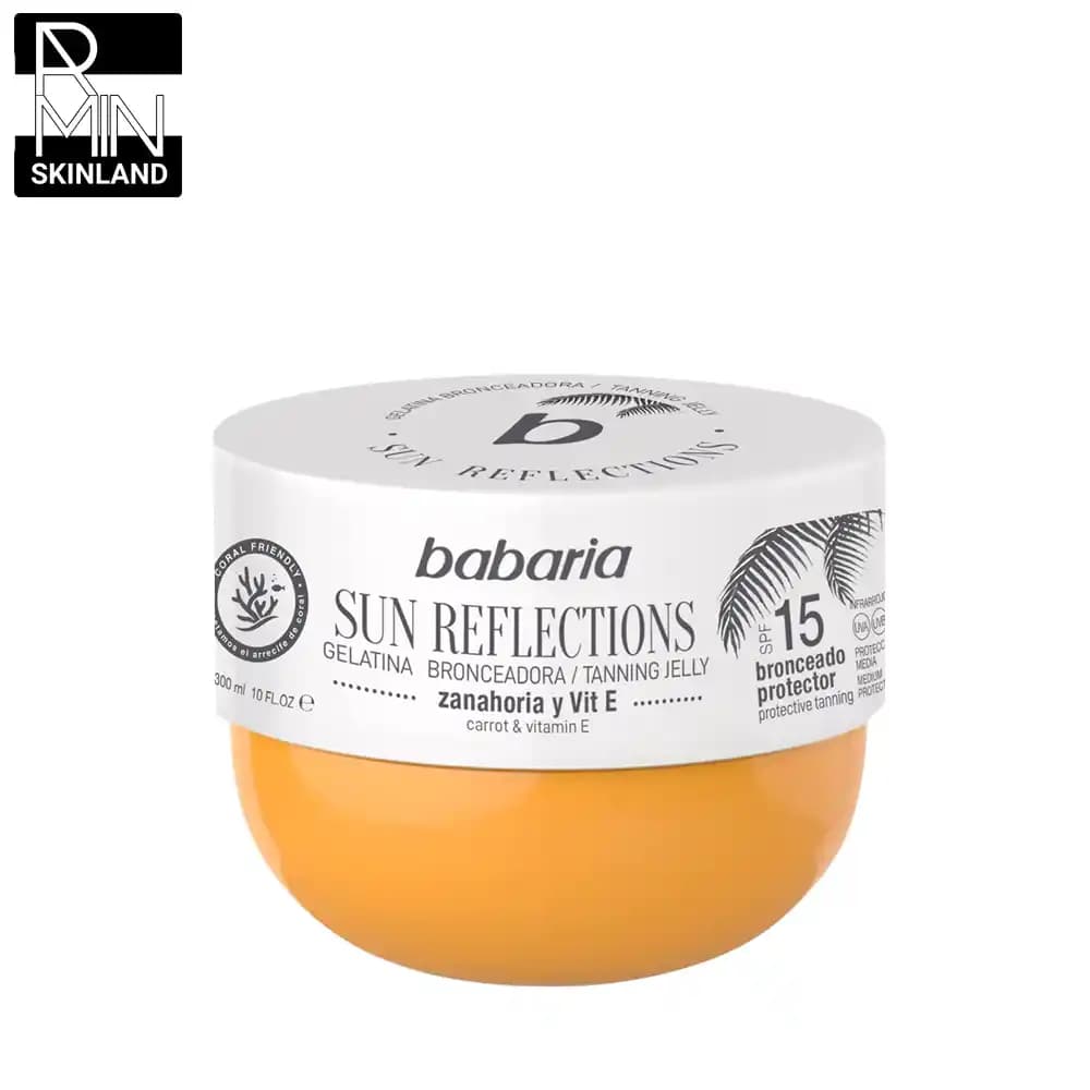 ژل برنزه کننده باباریا مدل Sun reflections حجم 300ml
