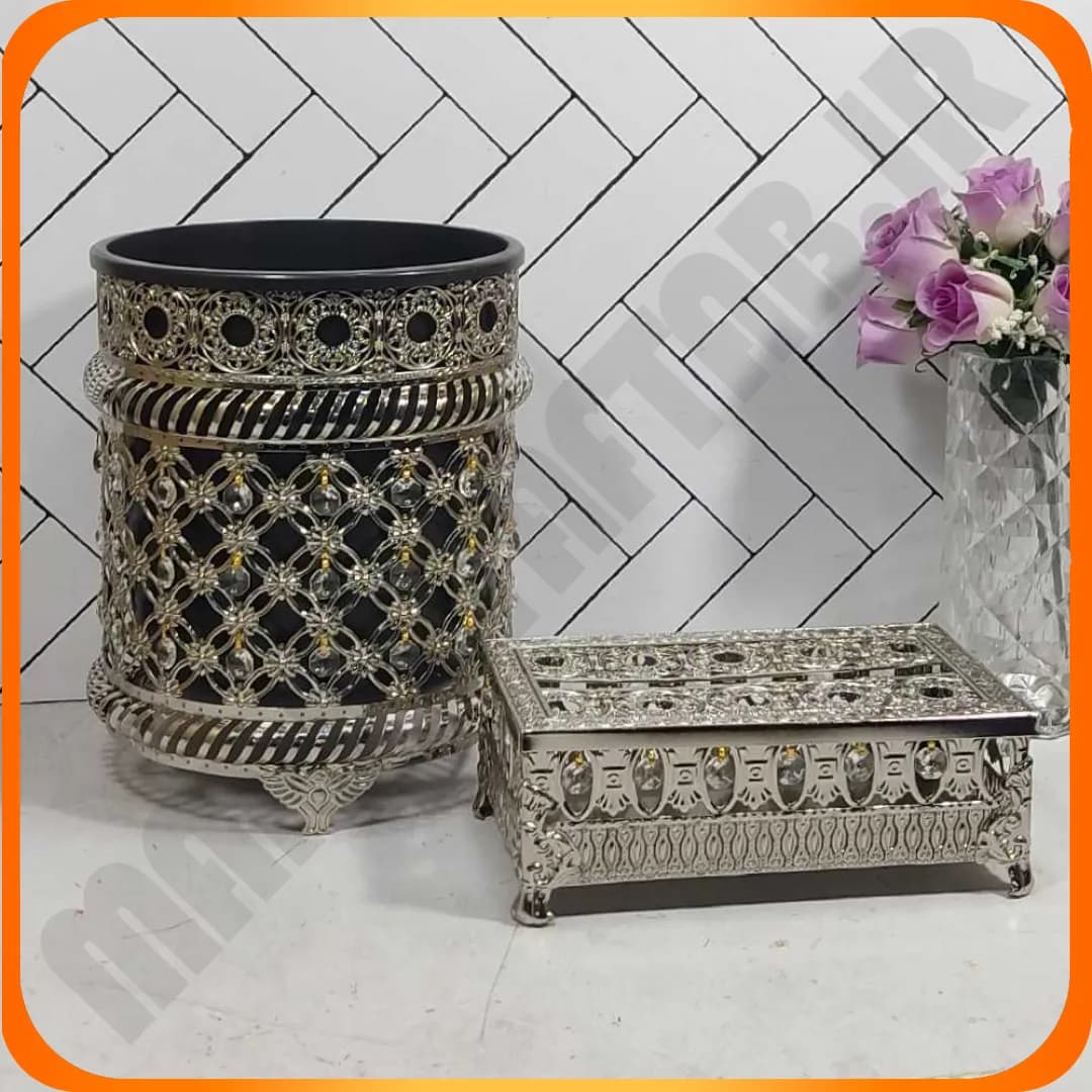 سطل و دستمال شکمدارعثمانی سیلور زومبا — تصویر ۲
