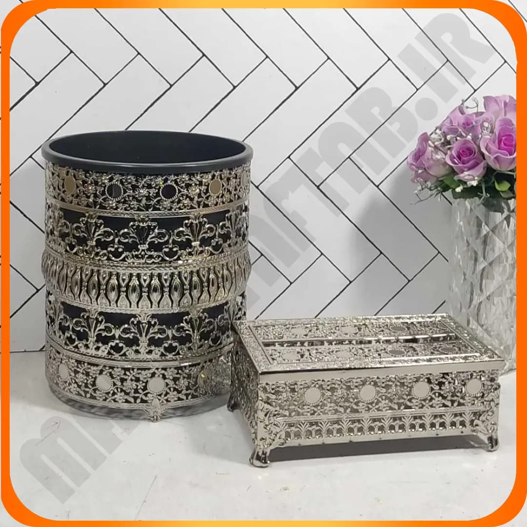 سطل و دستمال گرد کلاسیک مهتاب سیلور زومبا — تصویر ۲