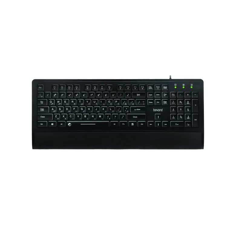 کیبورد باسیم بیاند مدل BK-7210 LED WHITE