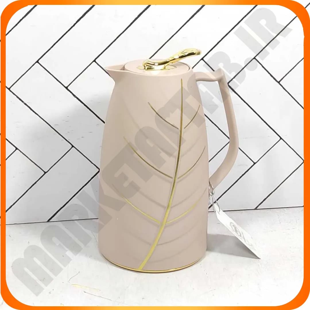 فلاکس 1 لیتر طرح برگ صورتی 5796H نجیب