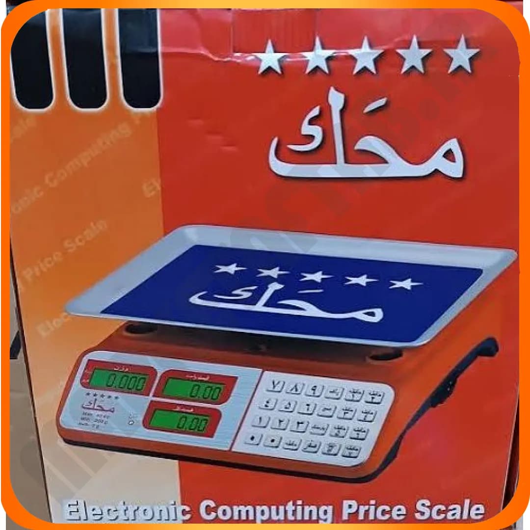 ترازو دیجیتال جعبه قرمز دکمه استیل yz423h محک