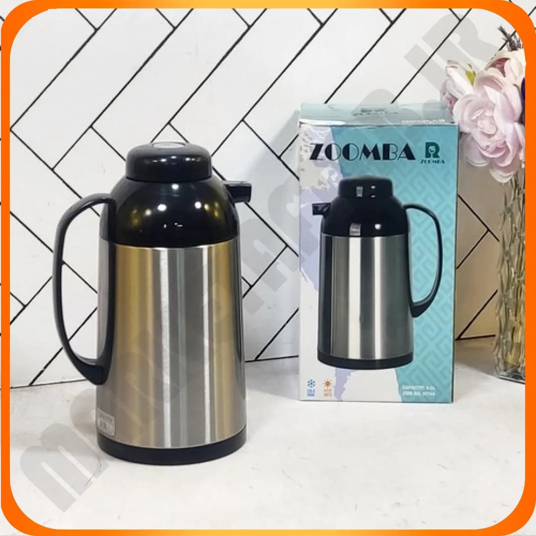فلاکس نیم لیتری شیشه صورتی S1744 زومبا