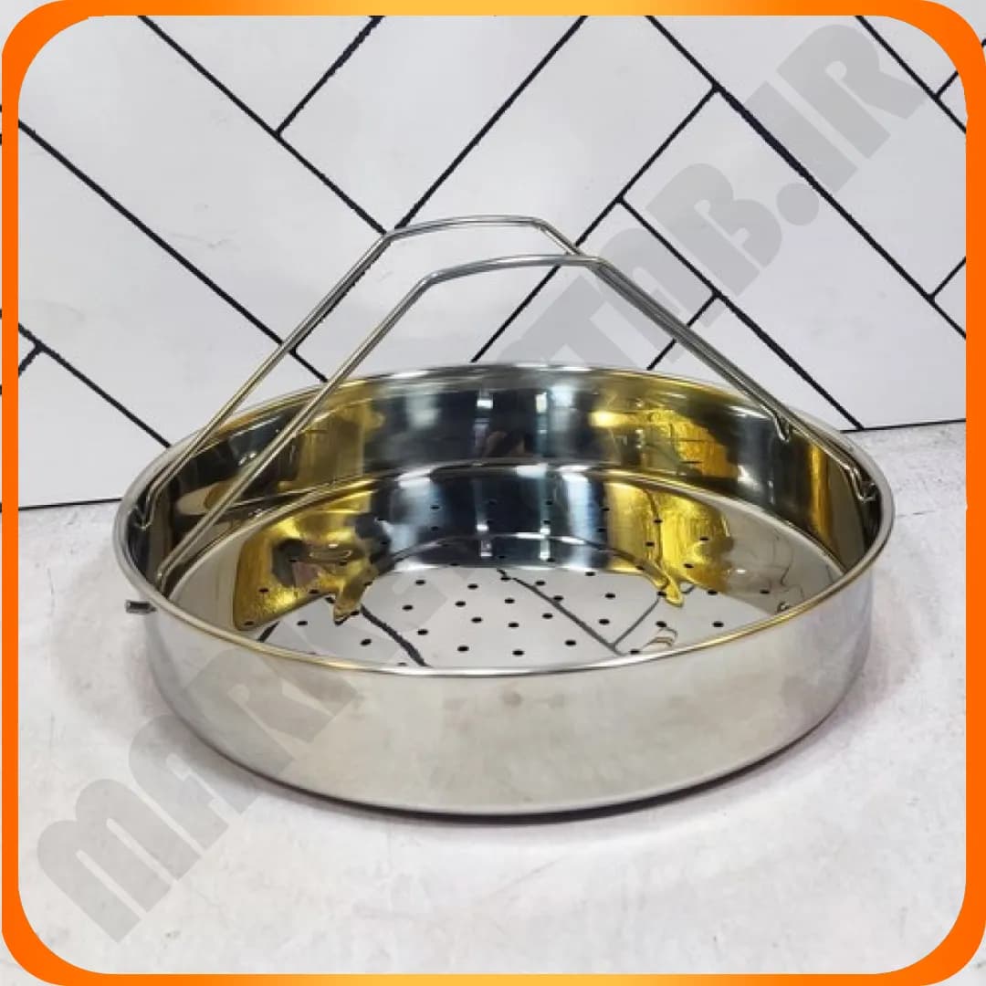 زودپز 5 لیتر تکدسته قرمز 22CM استیل نگیر 304 زومبا — تصویر ۳