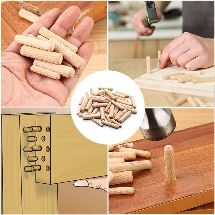 پین دوبل چوبی اتصال بسته 20 عددی